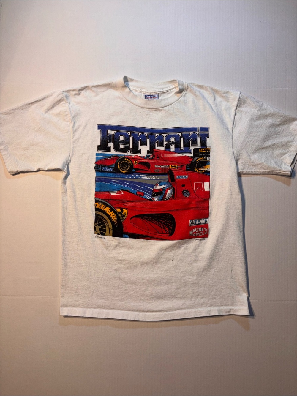 Vtg All Sport 1994 Formula 1 Ferrari World Championship Racing F1 T-shirt Sz L
